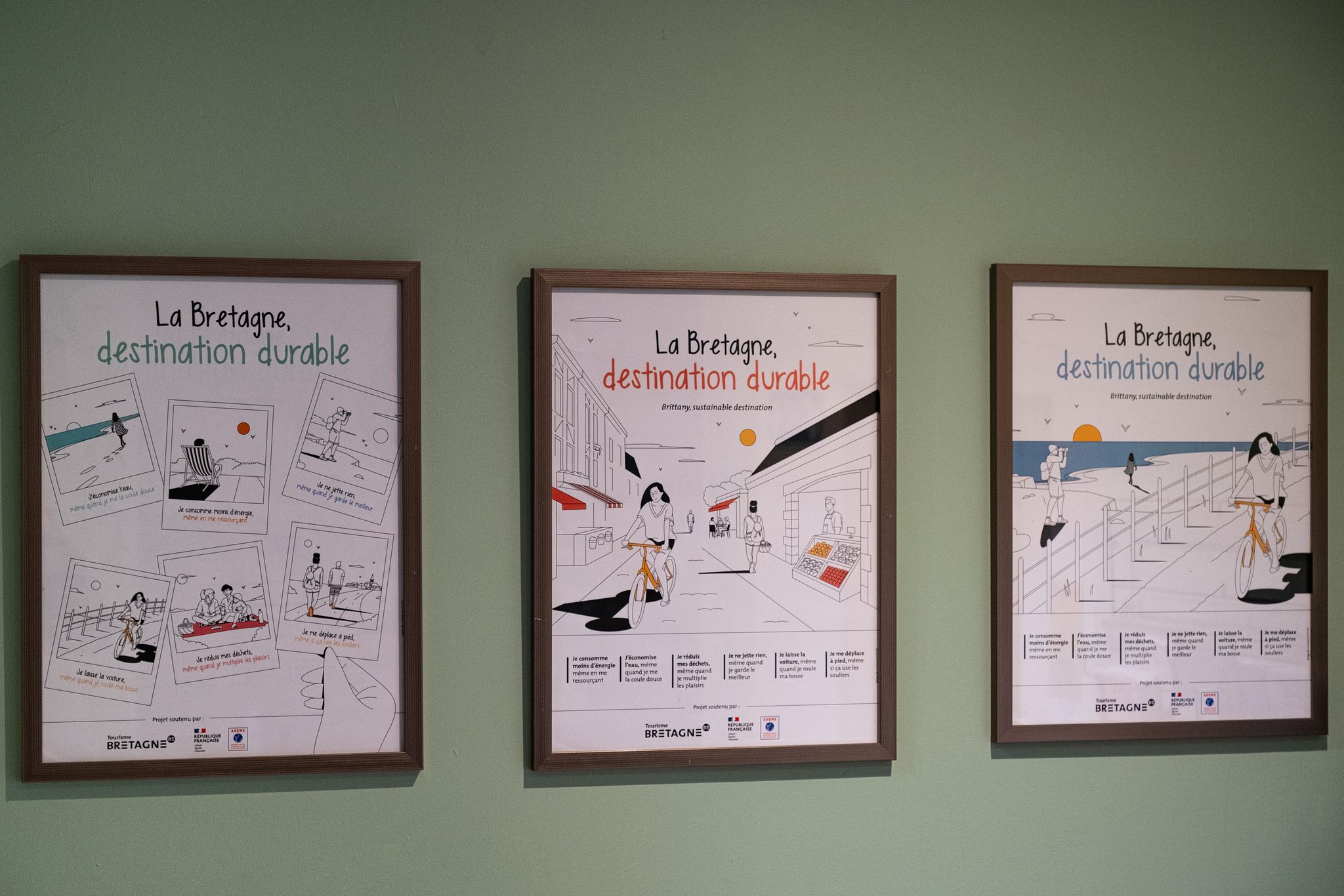 Affiches à l'accueil
