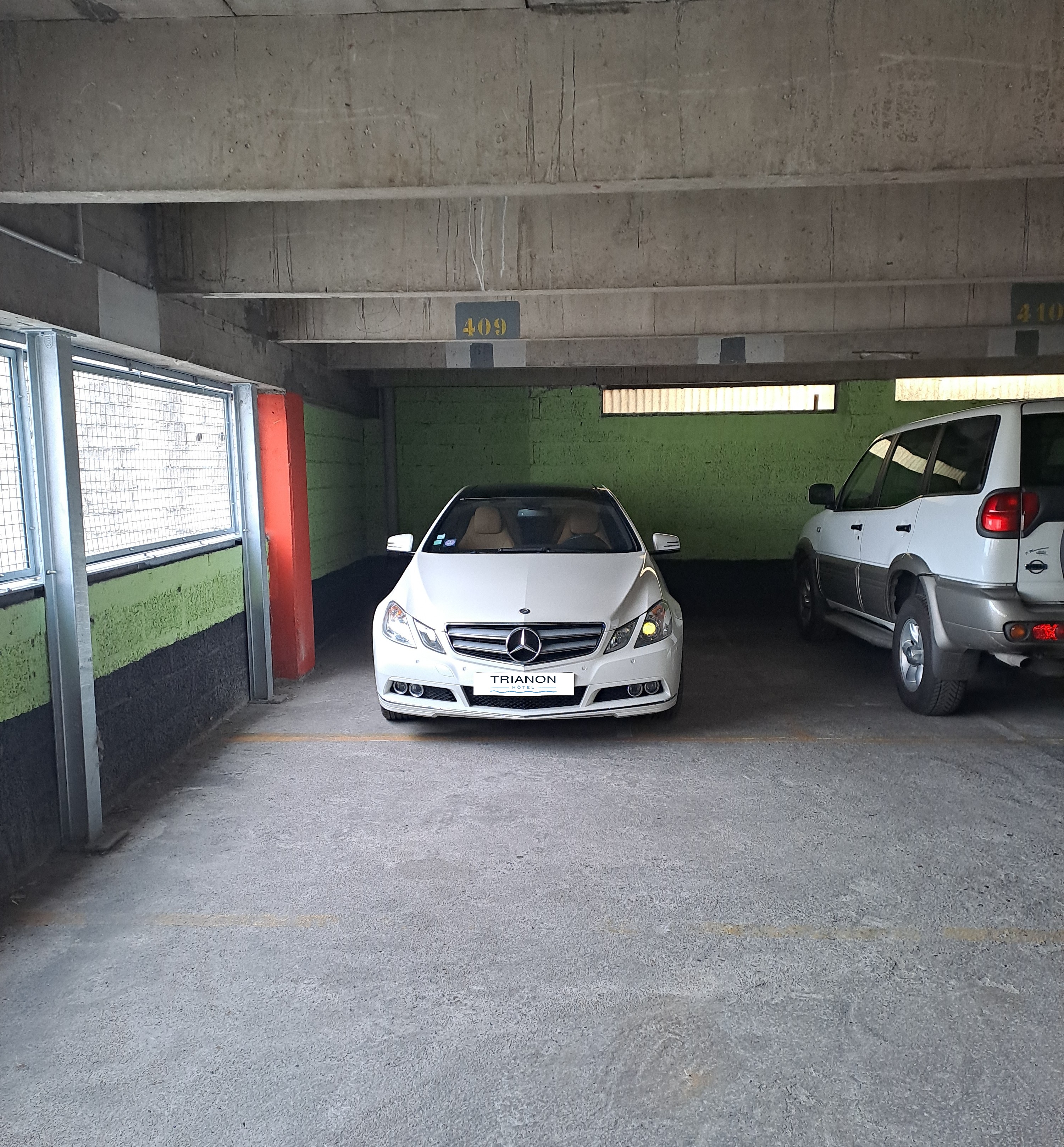 Reserved parking space