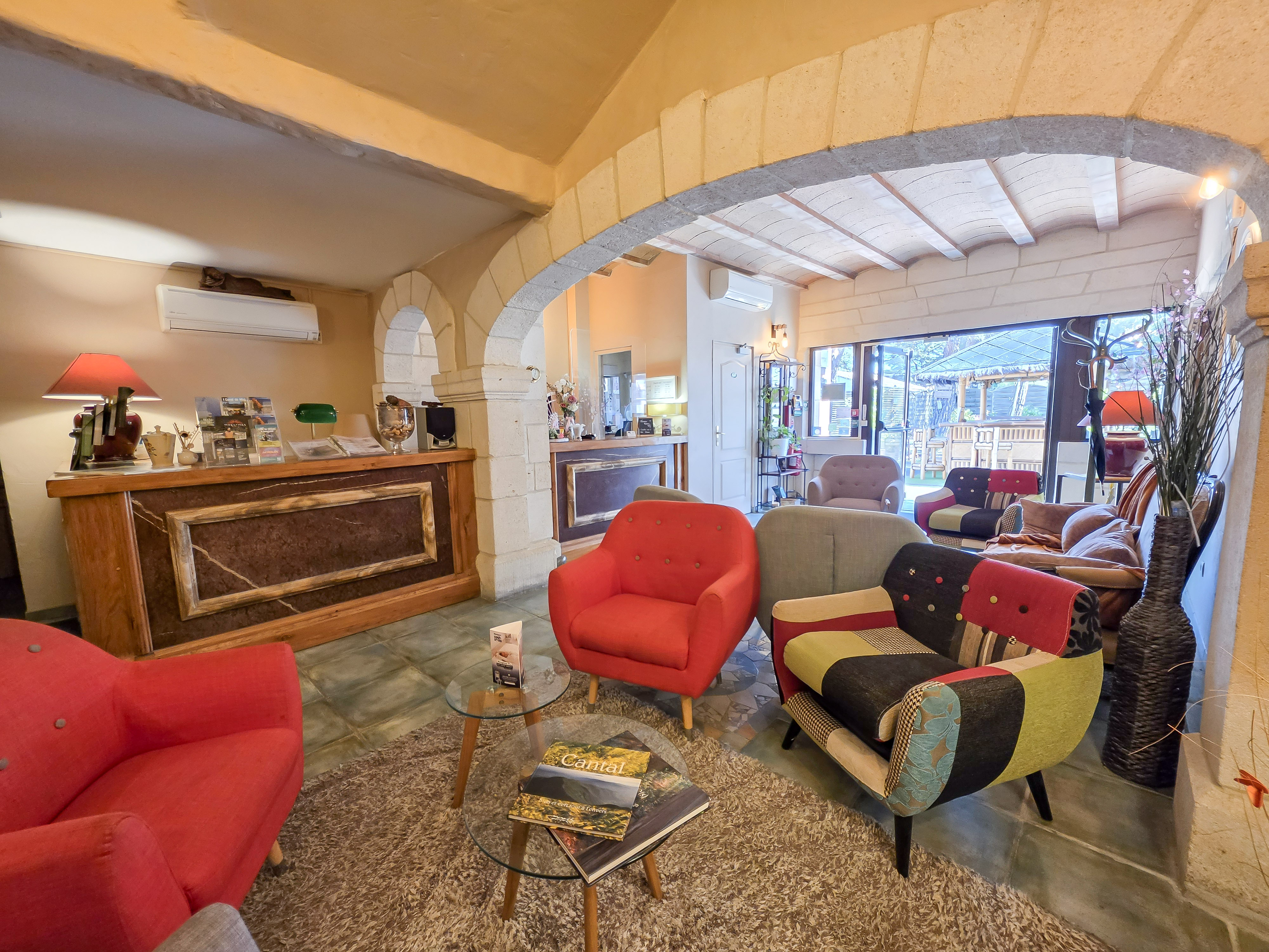 Hotel reception at the farmhouse