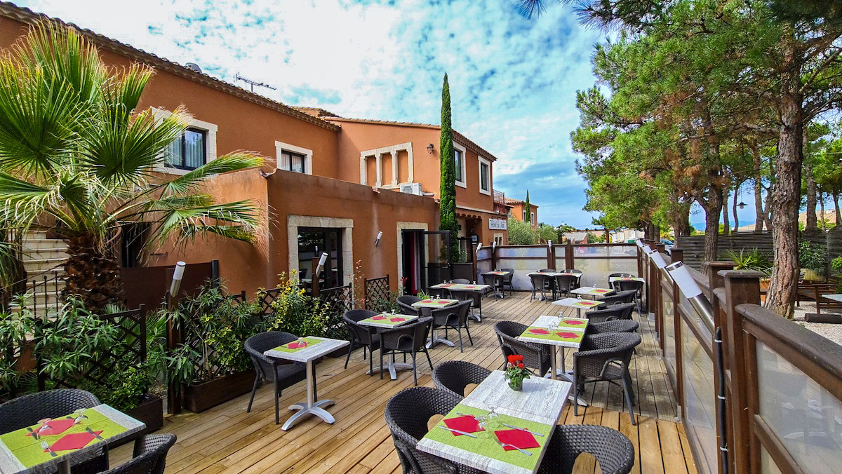Restaurant terrace of the Mas hotel